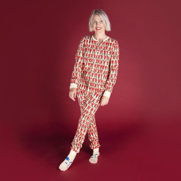 Arborist Adult Onesie Unisex Medium Marching Mountie Print - Picture 1 of 5